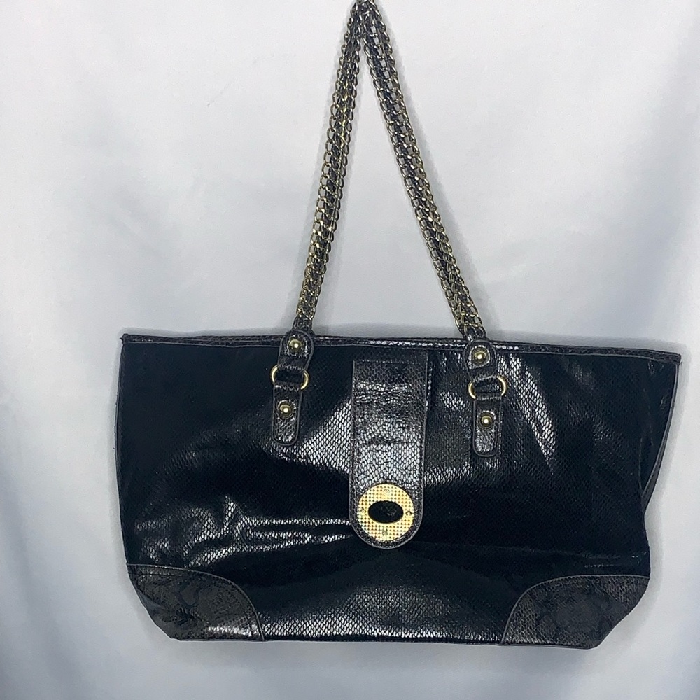 Kate Landry Python Textured Oversized Tote - image 4